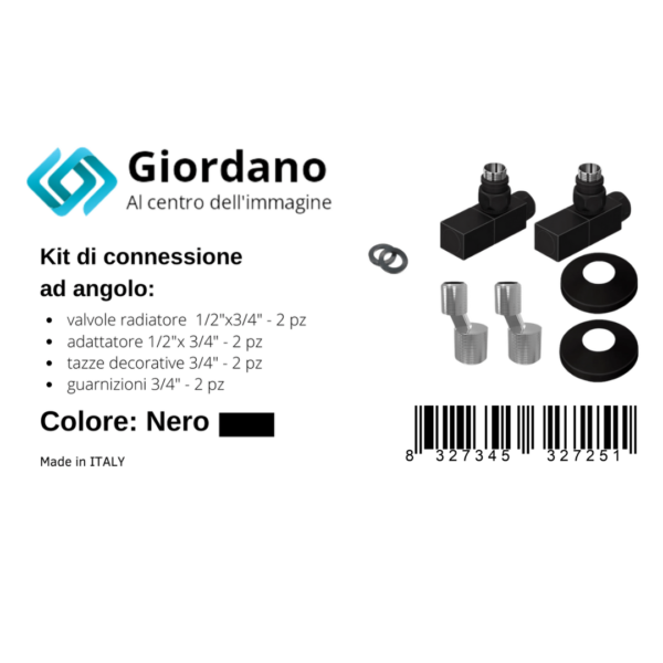 Краны Giordano LT38 1/2x3/4 черные