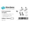 Краны Giordano LT40 1/2x3/4 белые