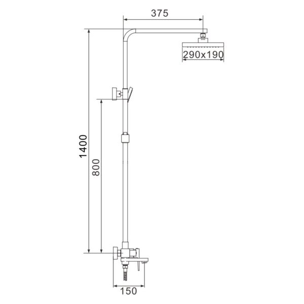 Душевая система Rose R2836H — изображение 4