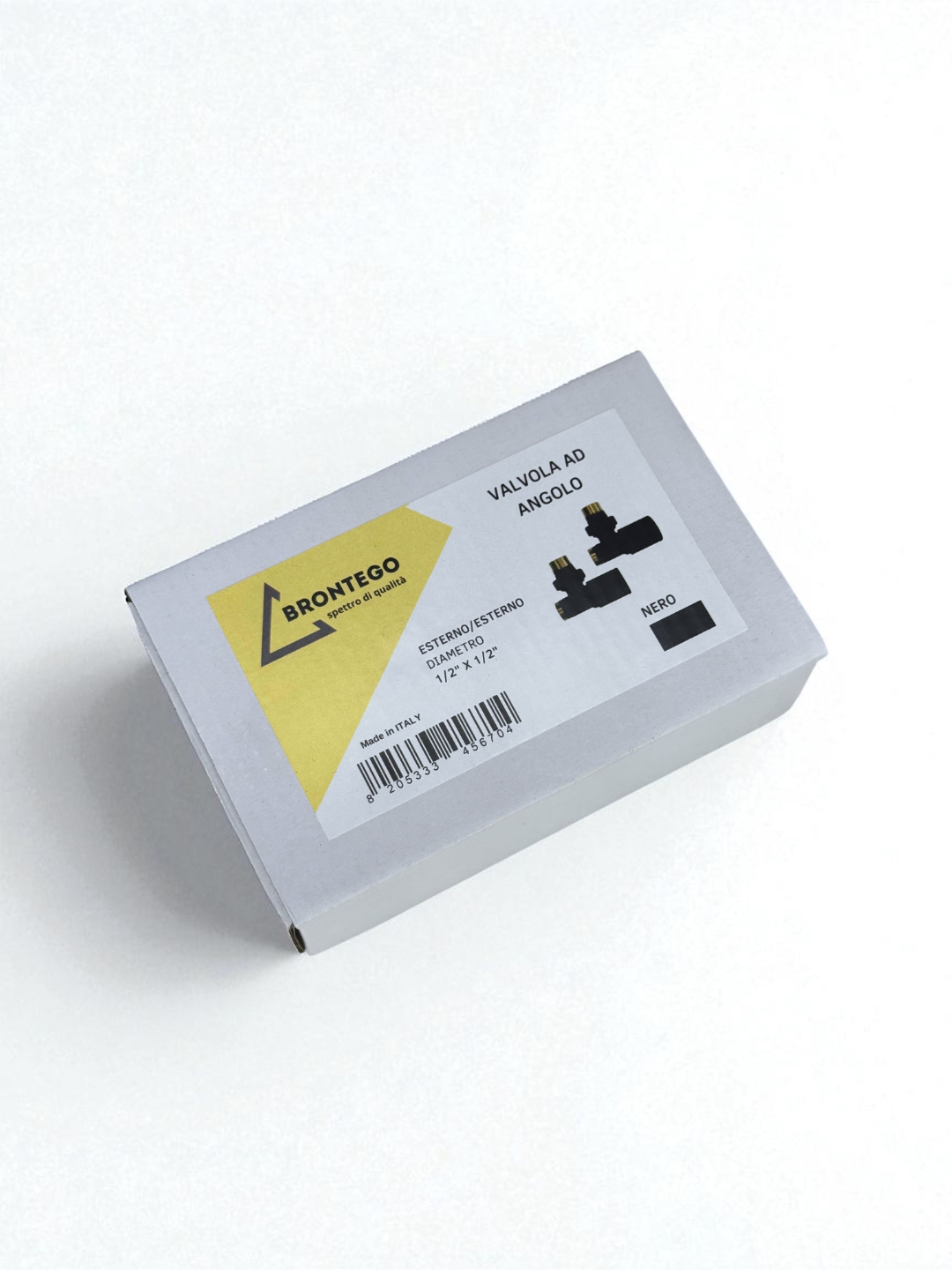 Краны для радиатора Brontego VL-12 1/2''x1/2'' нар.р./нар.р. Черный (Угловые) — изображение 9