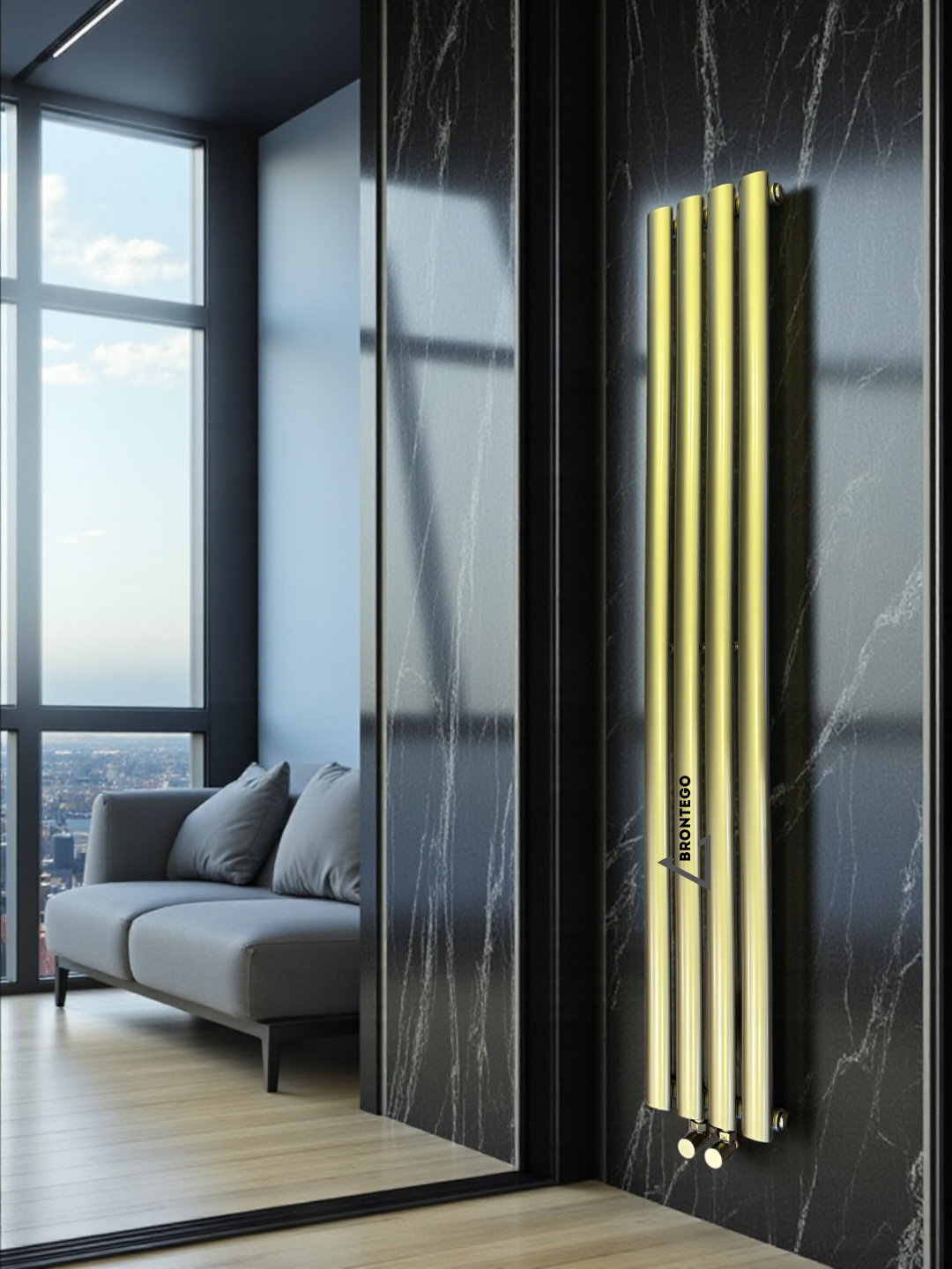 Вертикальный радиатор Brontego SUN-R10 — изображение 2