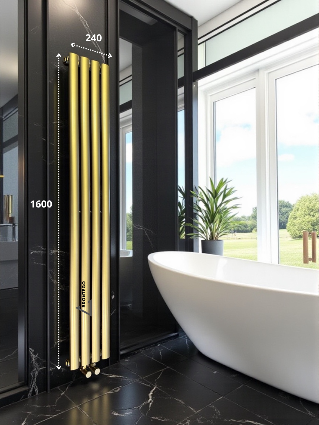 Вертикальный радиатор Brontego SUN-R10 — изображение 7